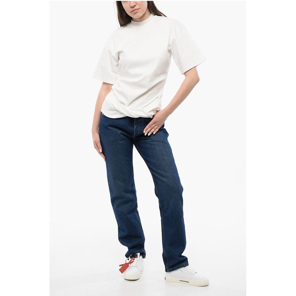Solid Color Crew-neck T-shirt