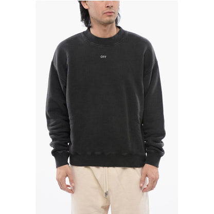 Brushed Cotton Printed MARY Crewneck Sweatshirt