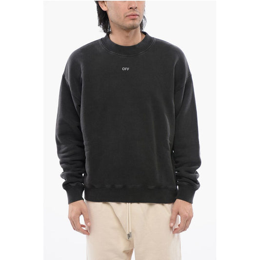 Brushed Cotton Printed MARY Crewneck Sweatshirt