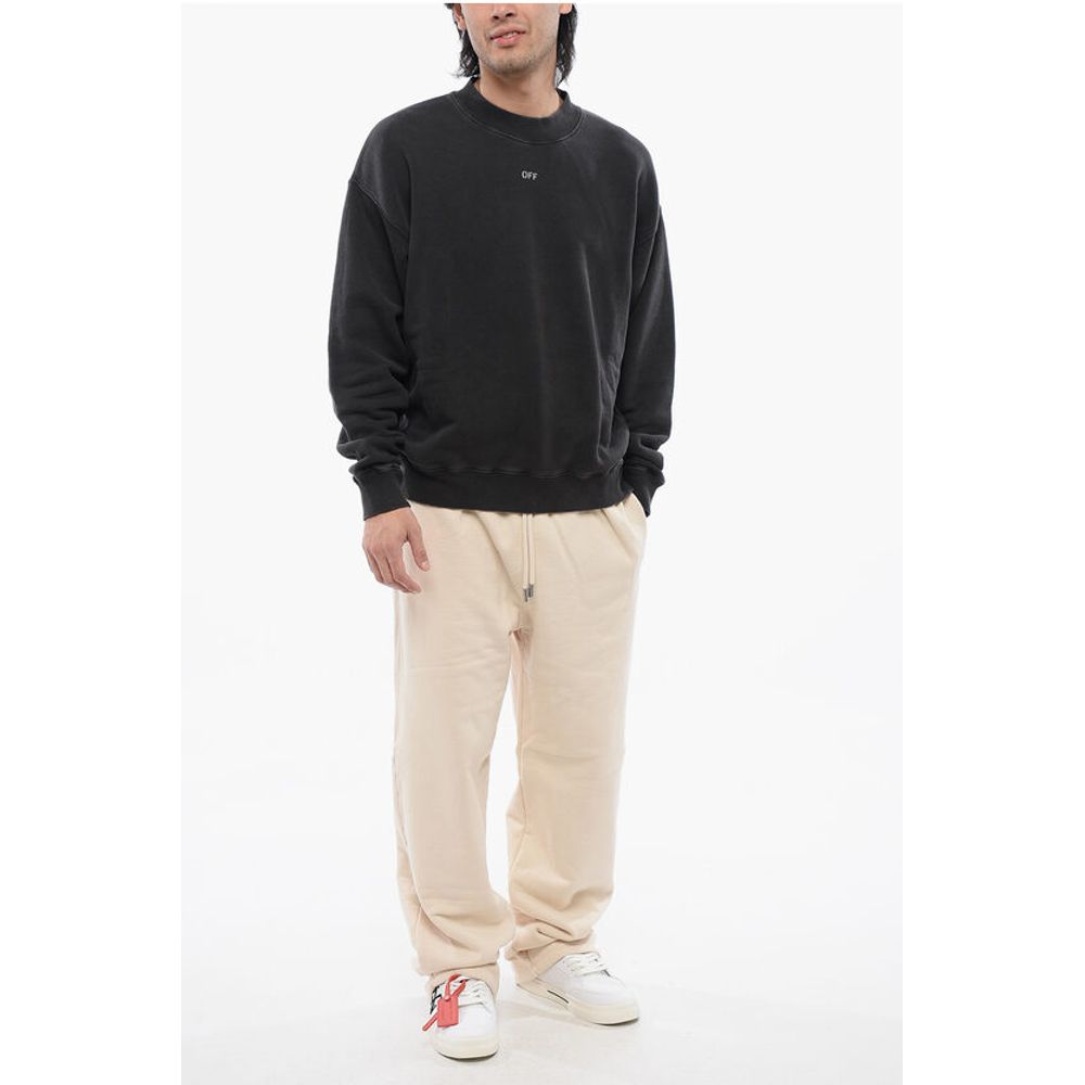 Brushed Cotton Printed MARY Crewneck Sweatshirt