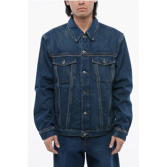 Denim Jacket With Zip Detail