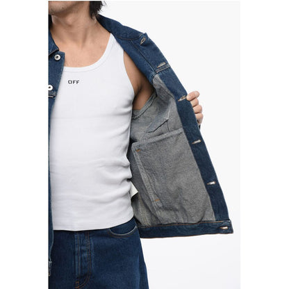 Denim Jacket With Zip Detail