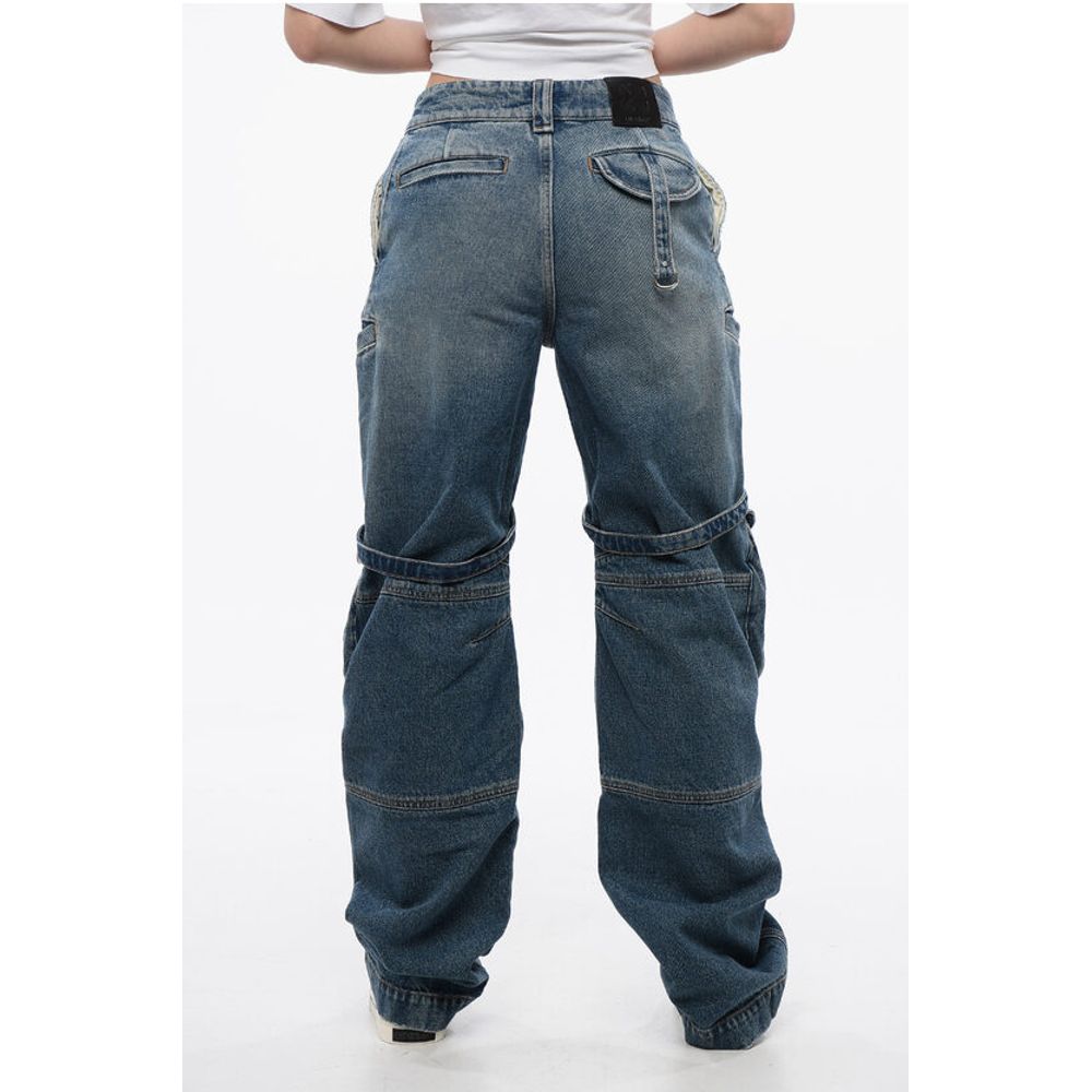 Loose Fit Cargo Jeans with Regular Waist