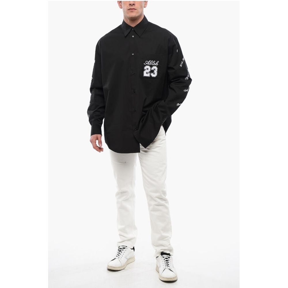 Embroidered 23 Cotton Shirt
