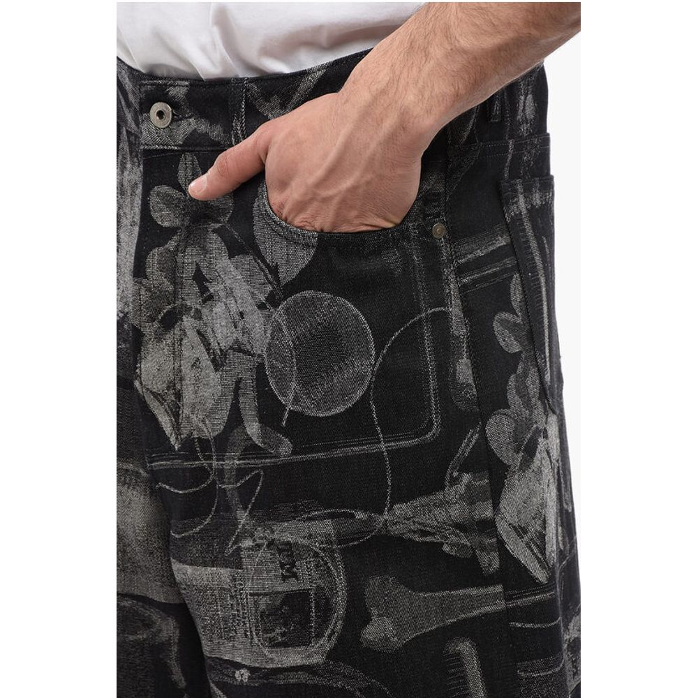 High Waisted Jacquard XRAY Denim Shorts