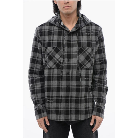 Hooded Checkered Shirt