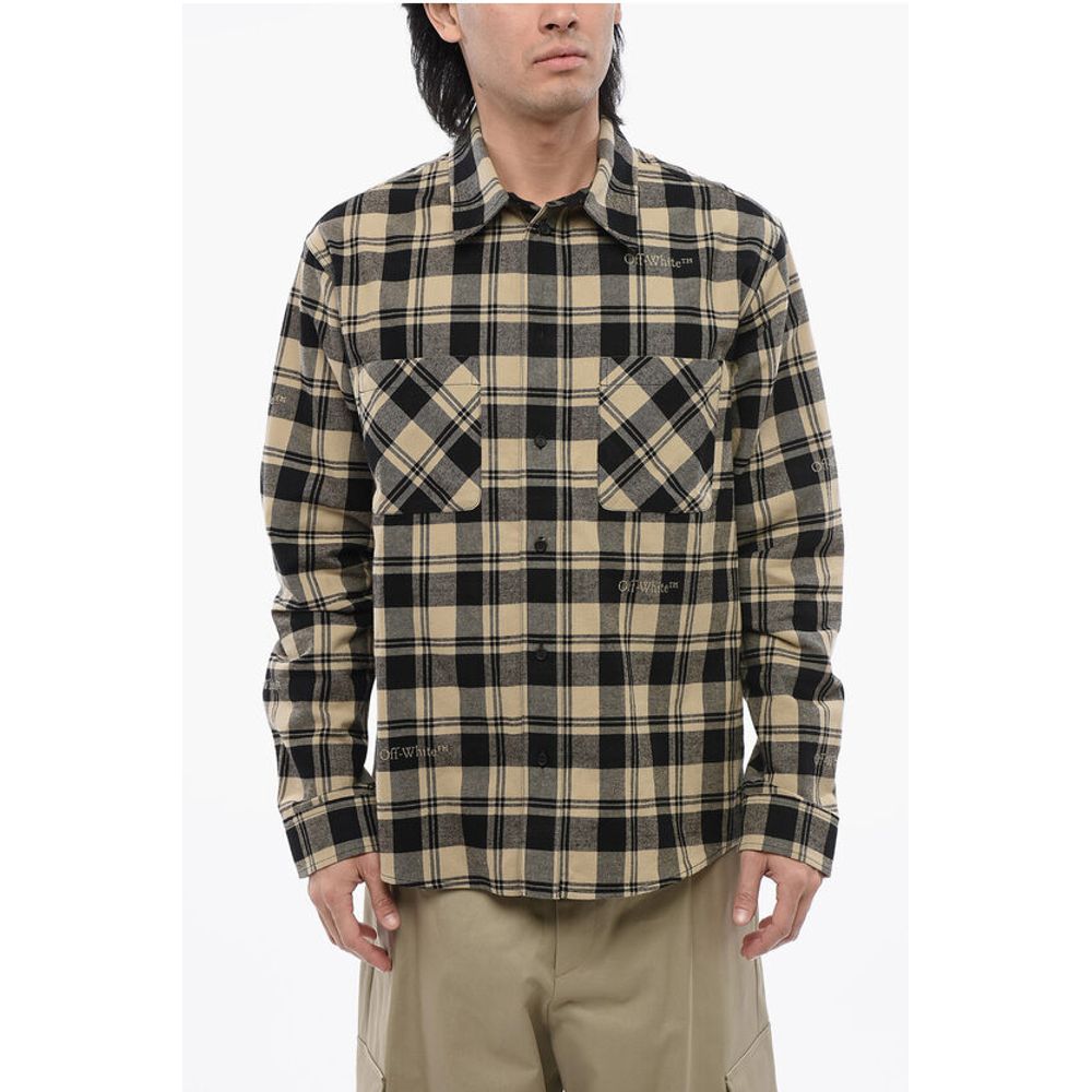 Checkered Flannel Shirt With Front Pockets