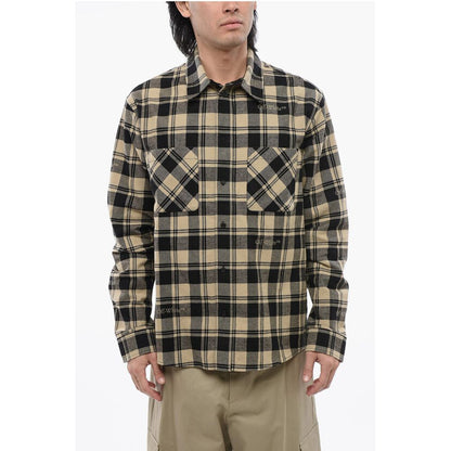 Checkered Flannel Shirt With Front Pockets