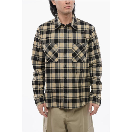 Checkered Flannel Shirt With Front Pockets