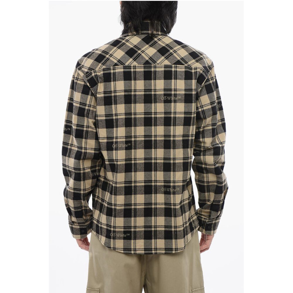 Checkered Flannel Shirt With Front Pockets