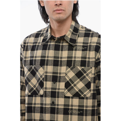 Checkered Flannel Shirt With Front Pockets