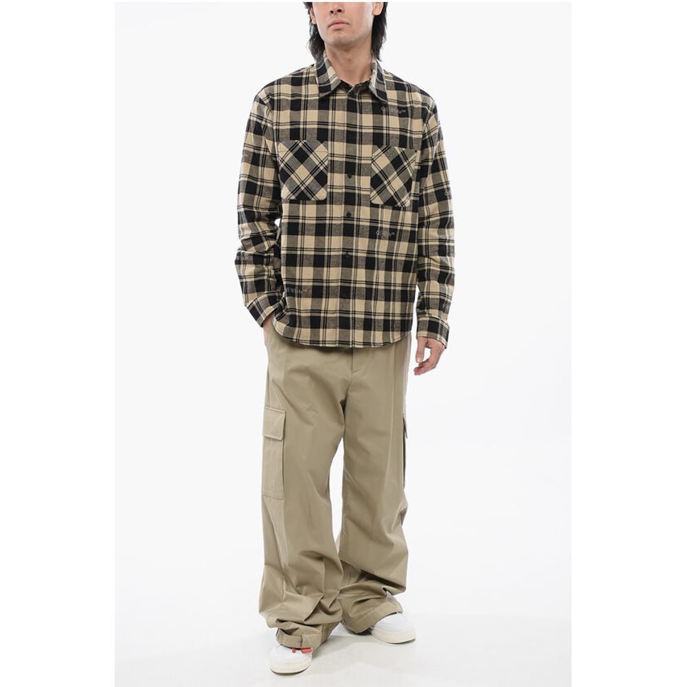 Checkered Flannel Shirt With Front Pockets