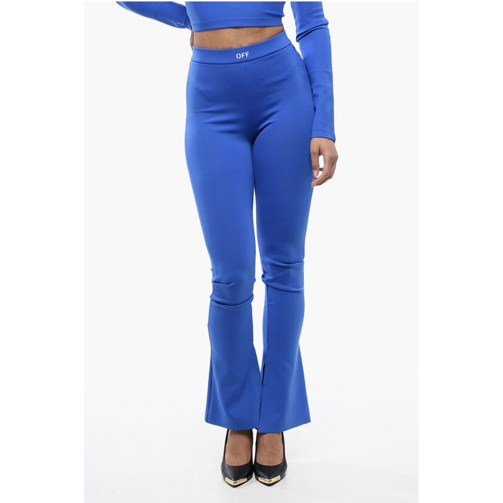 Solid Color leggings with Ankle Slit