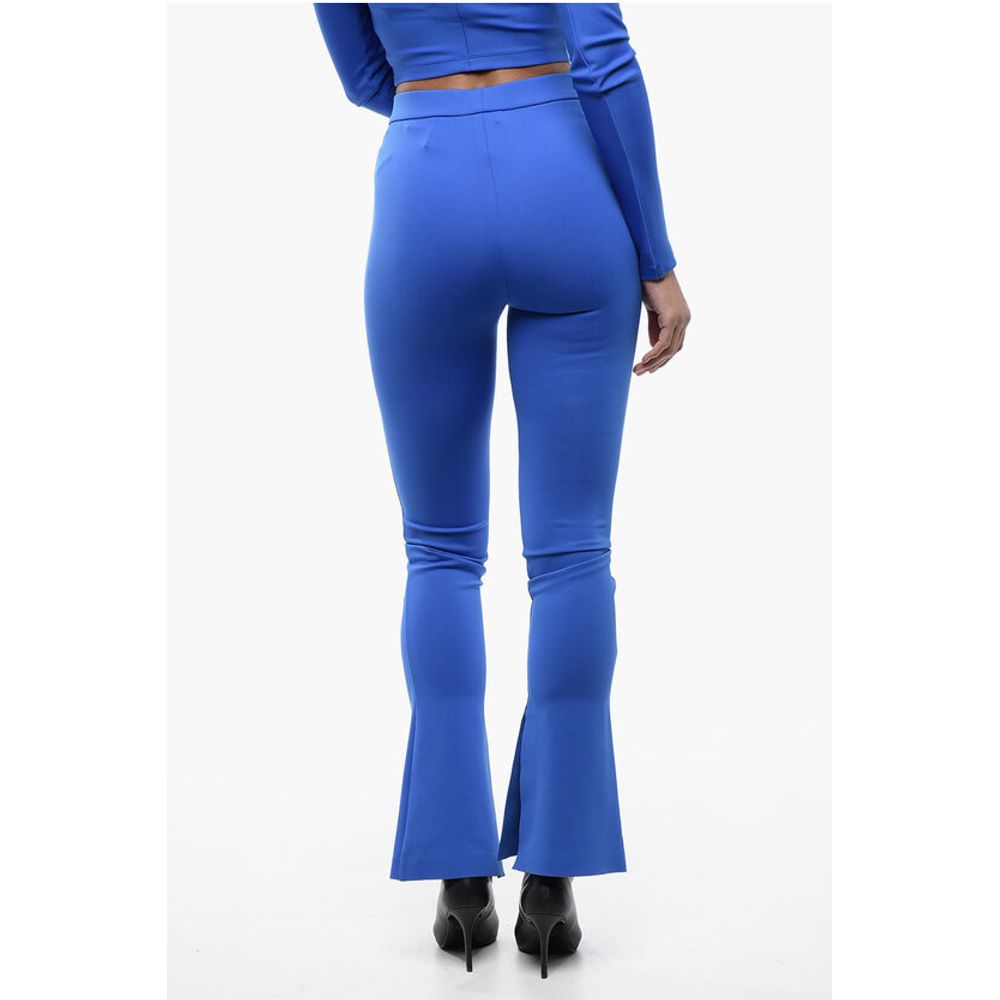 Solid Color leggings with Ankle Slit