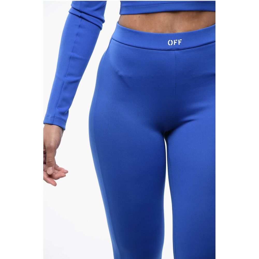 Solid Color leggings with Ankle Slit