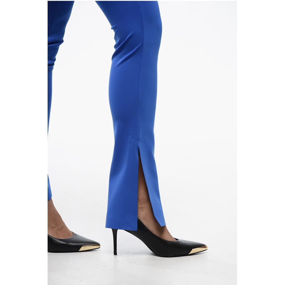 Solid Color leggings with Ankle Slit