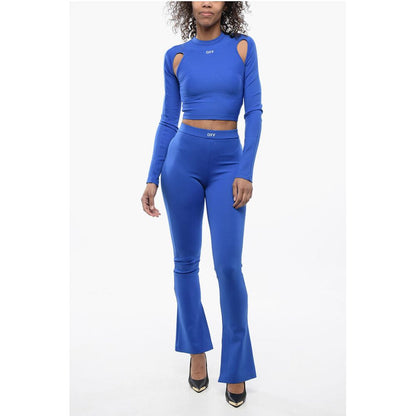 Solid Color leggings with Ankle Slit