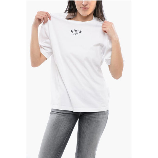 Embroidered BANDANA ARROW Crewneck T-Shirt