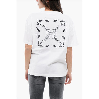 Embroidered BANDANA ARROW Crewneck T-Shirt