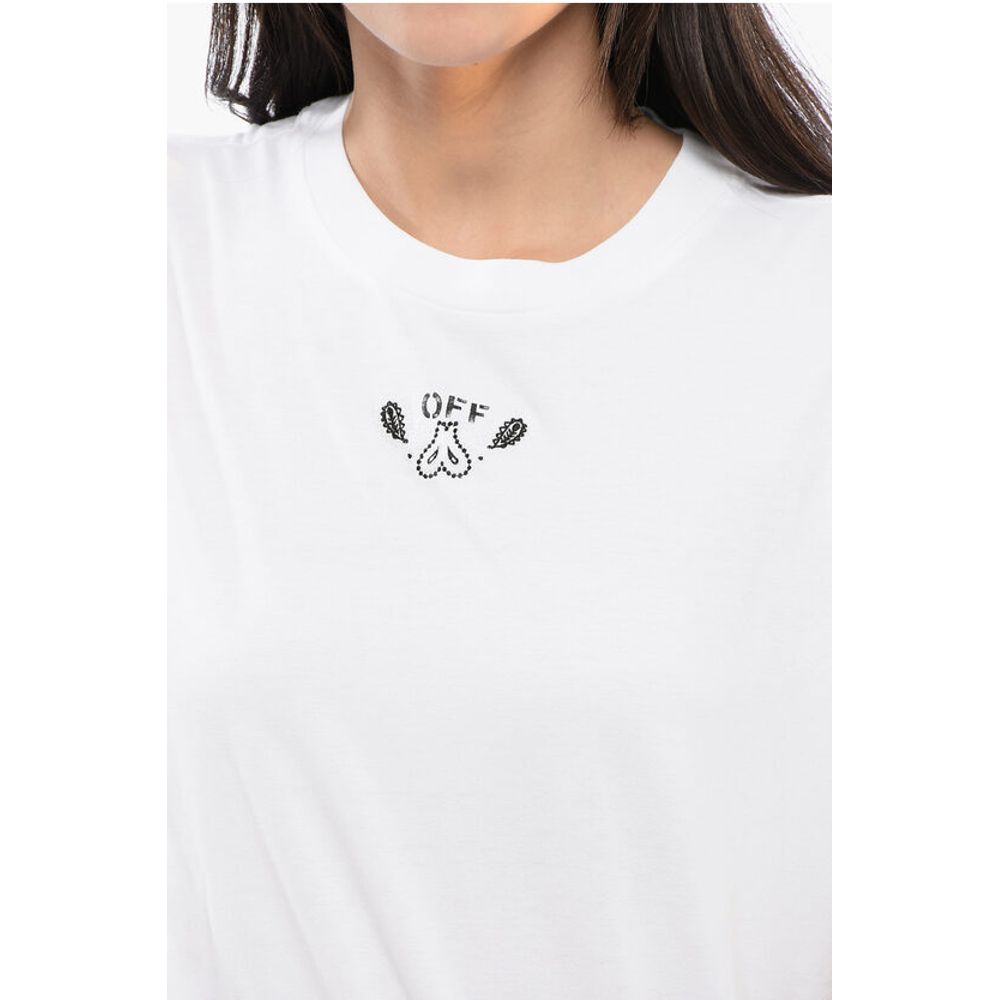 Embroidered BANDANA ARROW Crewneck T-Shirt