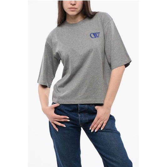 Solid Color Cotton Crew-neck T-shirt