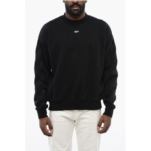 Solid Color CORNELY DIAGS SKATE Crew-neck Sweatshirt with Em