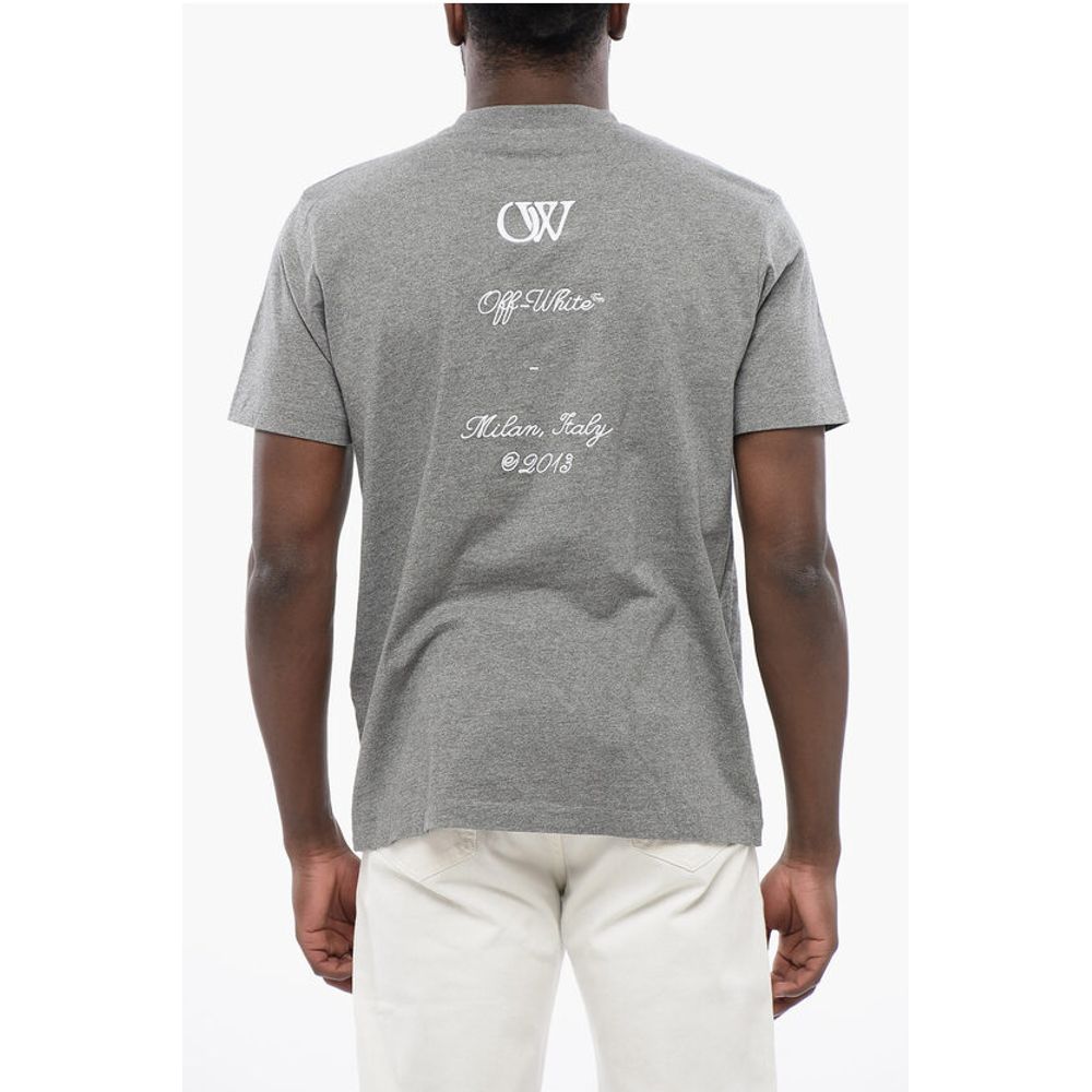 Slim Fit Crewneck T-Shirt with Embroideries