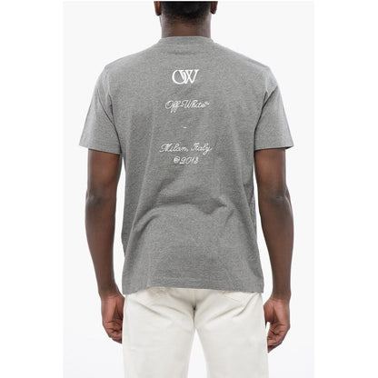 Slim Fit Crewneck T-Shirt with Embroideries