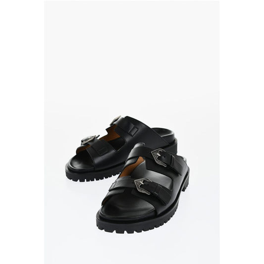 Leather BULK ARROW Sandals With Buckles