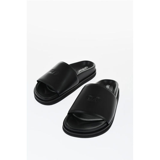 Leather CLOUD OFF STAMP Slides