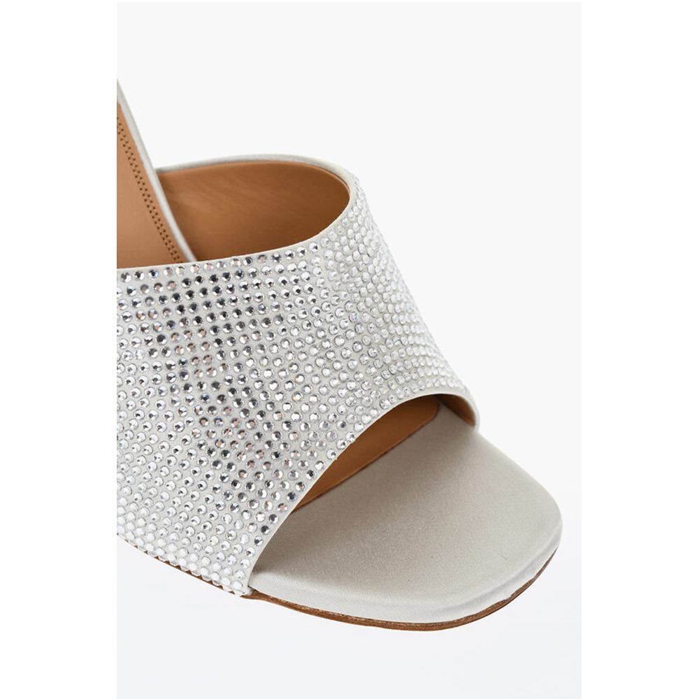 Rhinestoned ALLEN Open-Toe Mules 10 cm