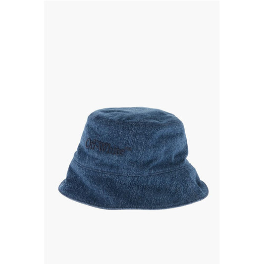 Denim Bucket Hat with Embossed Logo