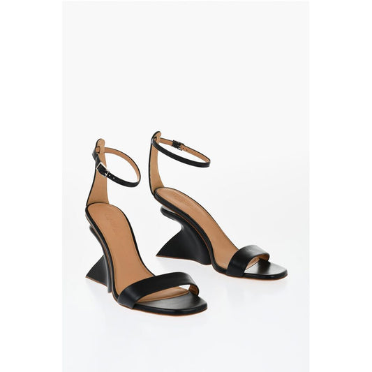 Leather JUG Sandals Wedge 9 cm