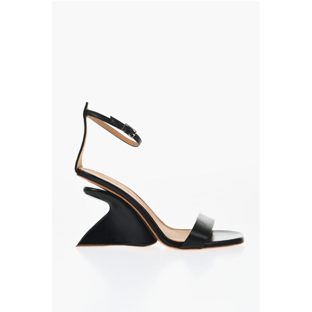 Leather JUG Sandals Wedge 9 cm