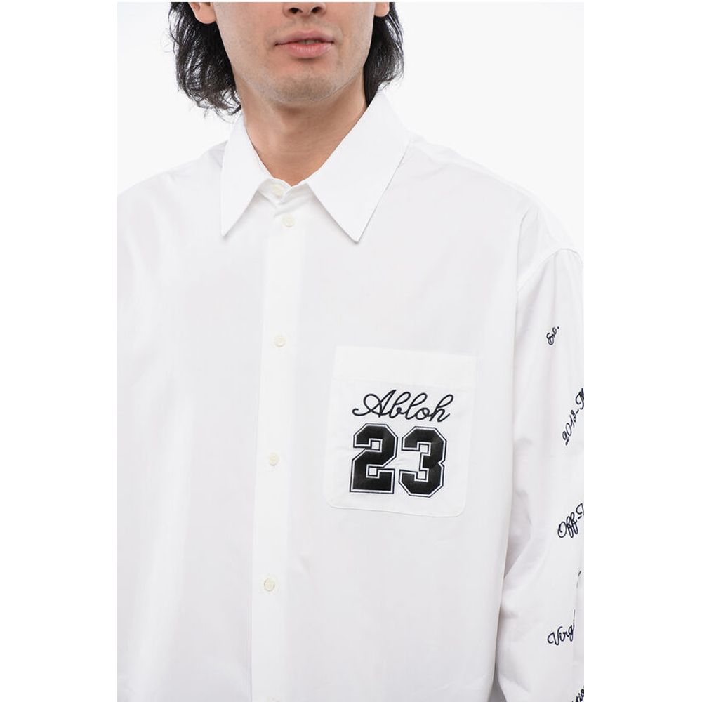 Oversize Fit 23 Embroidered Shirt