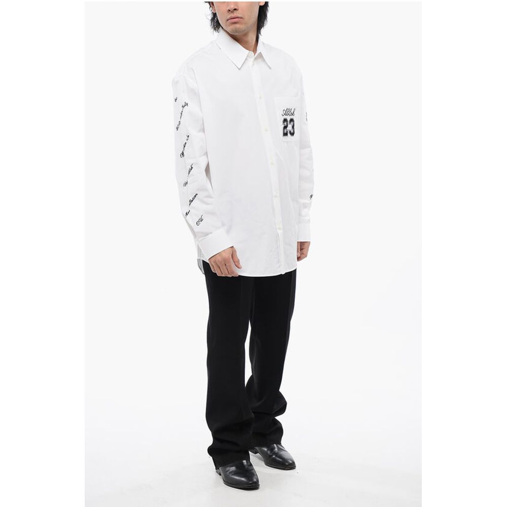 Oversize Fit 23 Embroidered Shirt
