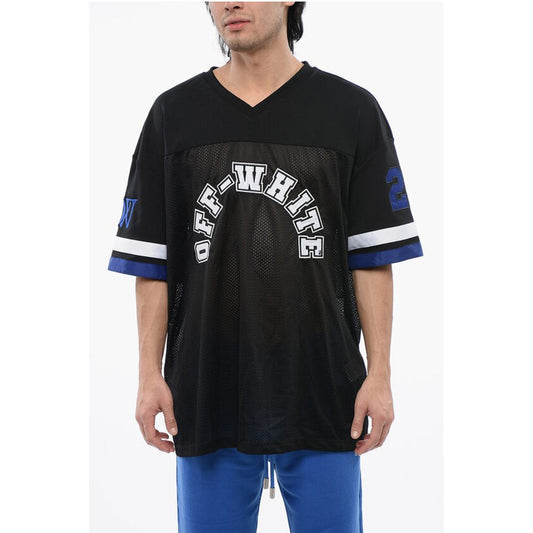 Embroidered Mesh FOOTBALL T-shirt