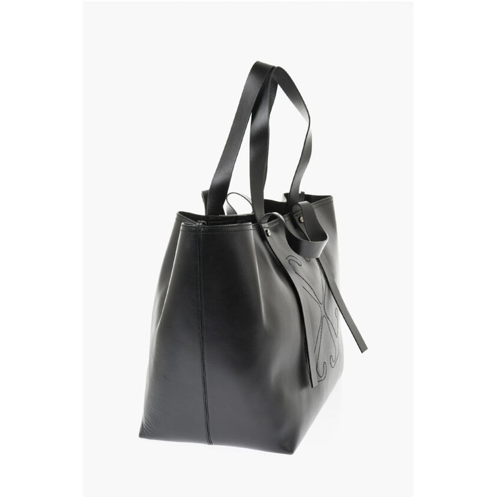 Solid Color Leather Weekend Bag