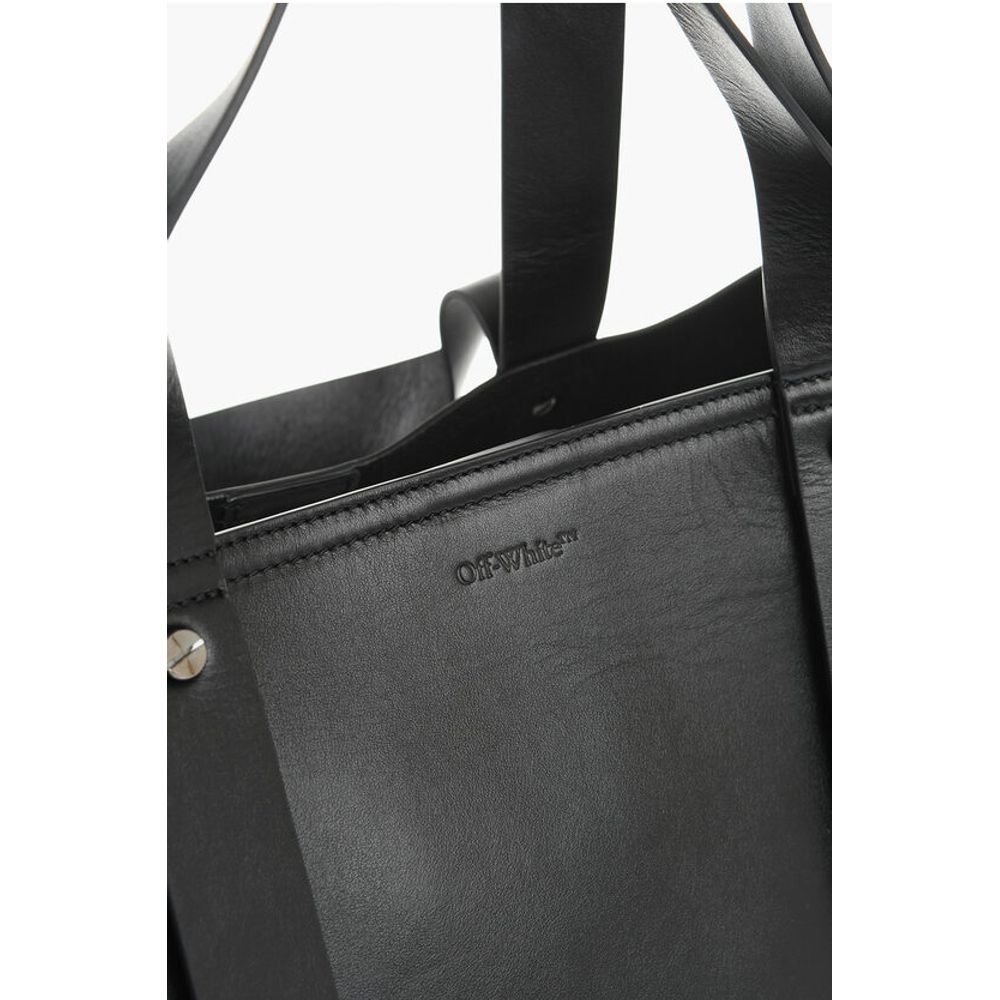 Solid Color Leather Weekend Bag