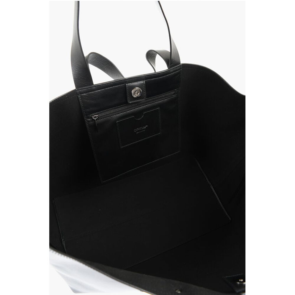 Solid Color Leather Weekend Bag