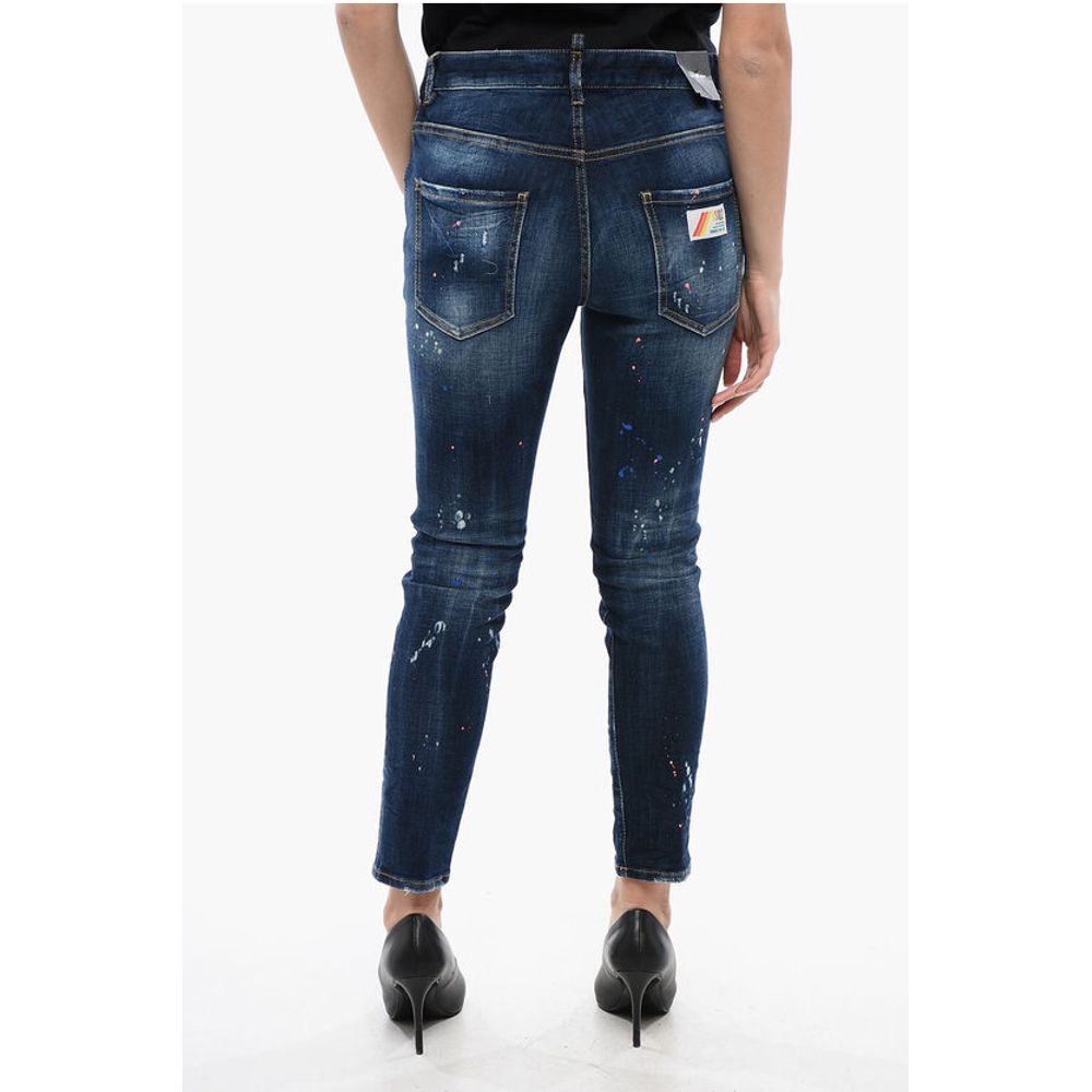 Sketch Detailed Cool Girl Fit Denims 14cm