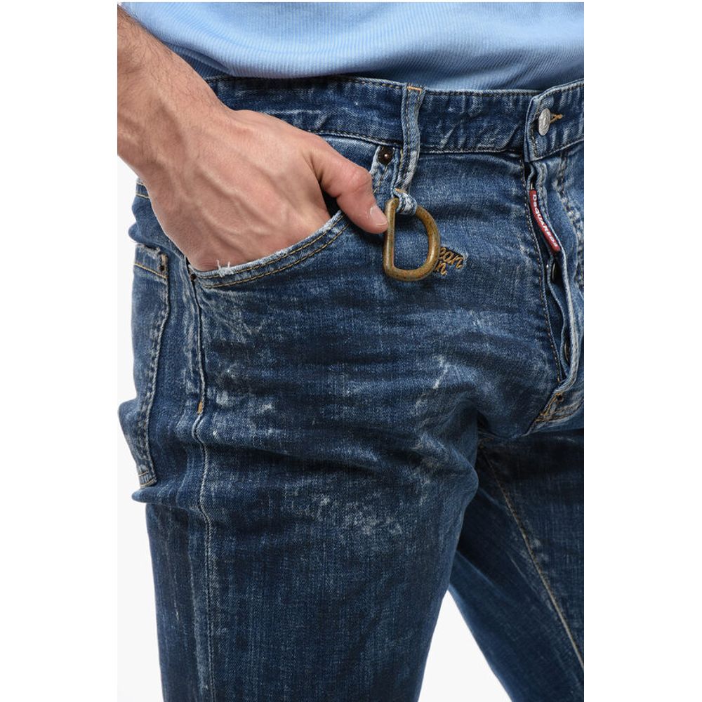 Distressed Cool Guy Denims with Dark Wash