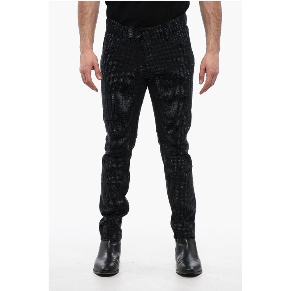 All-over Rhinestoned Denims