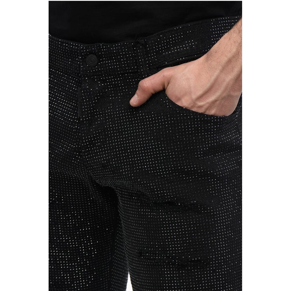 All-over Rhinestoned Denims