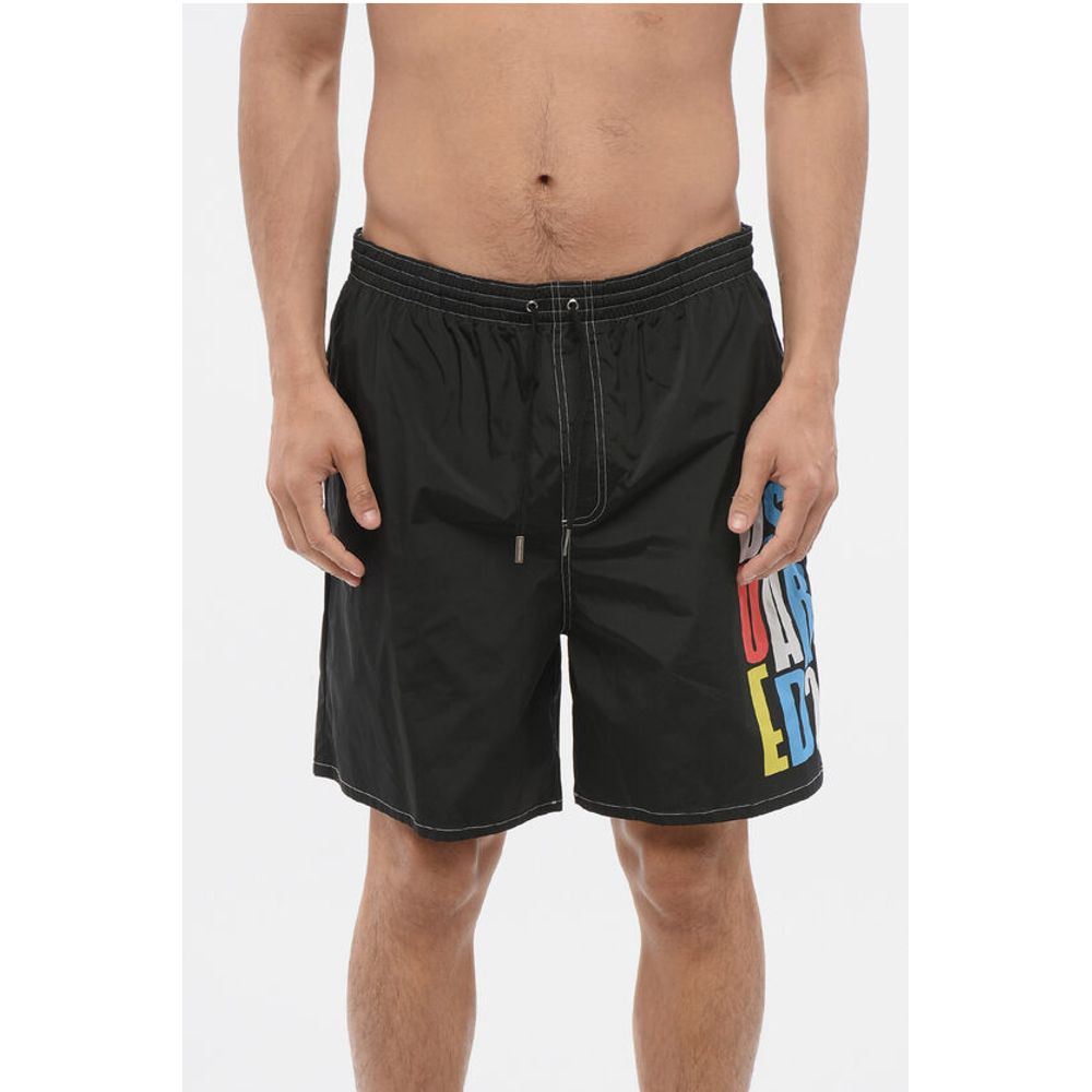 Swimshorts with Multicolored Print