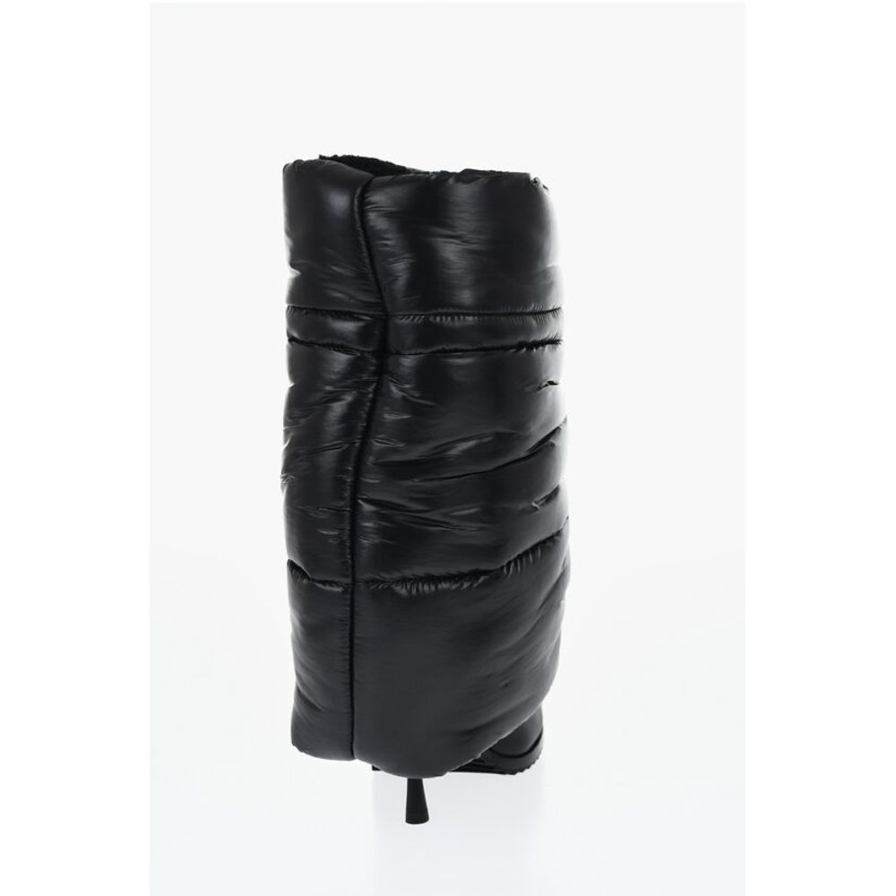 Quilted Nylon PUFFY Boots with Drawstringed Closure 10cm