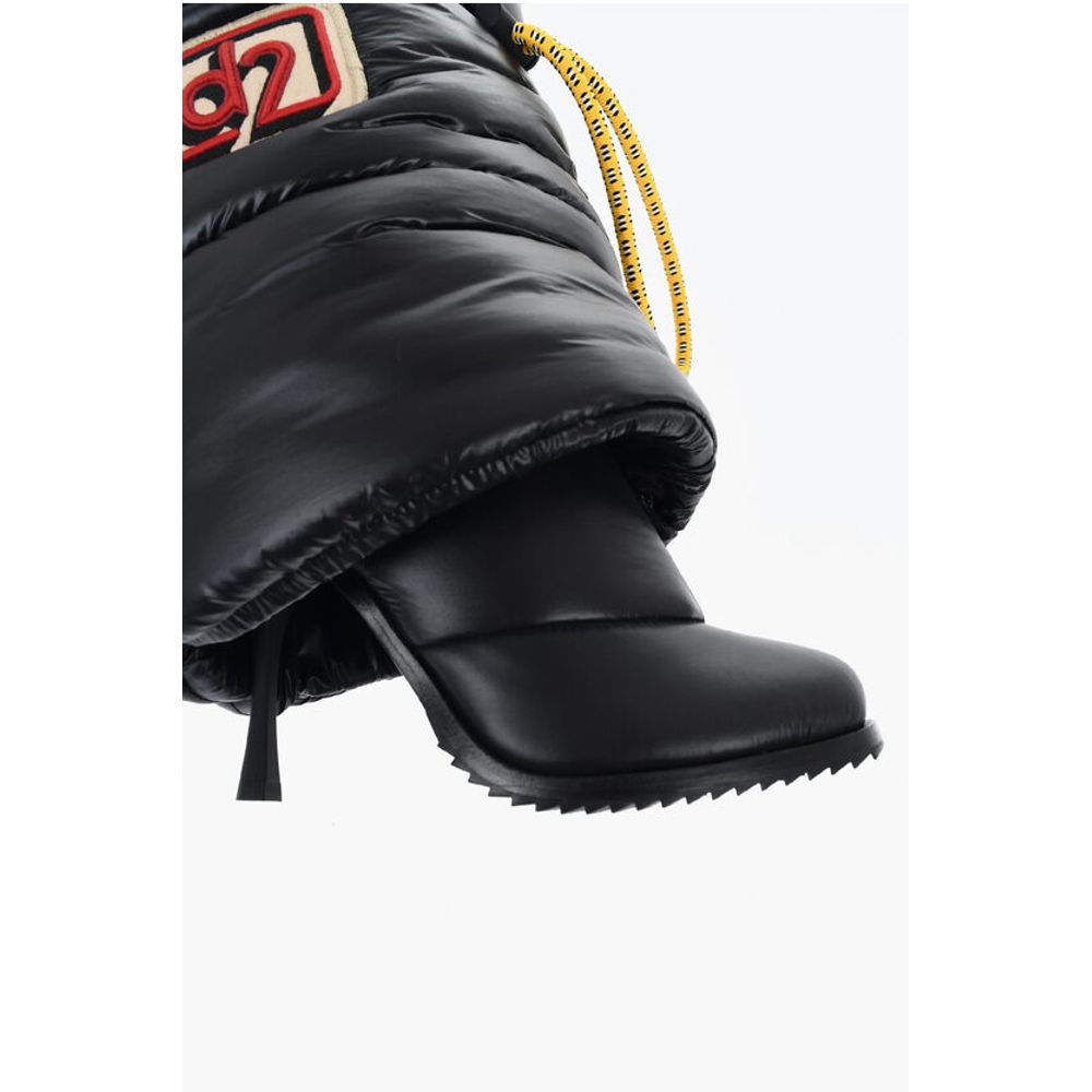 Quilted Nylon PUFFY Boots with Drawstringed Closure 10cm