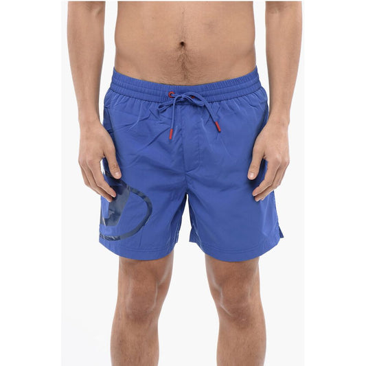 Solid Color BMBX-RIO-41 Swim Shorts with Shiny Oval D Logo