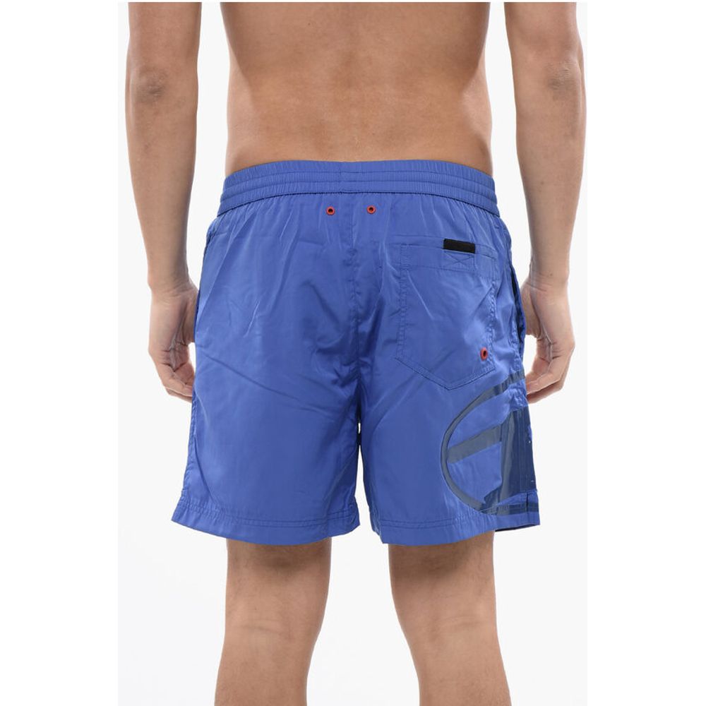 Solid Color BMBX-RIO-41 Swim Shorts with Shiny Oval D Logo