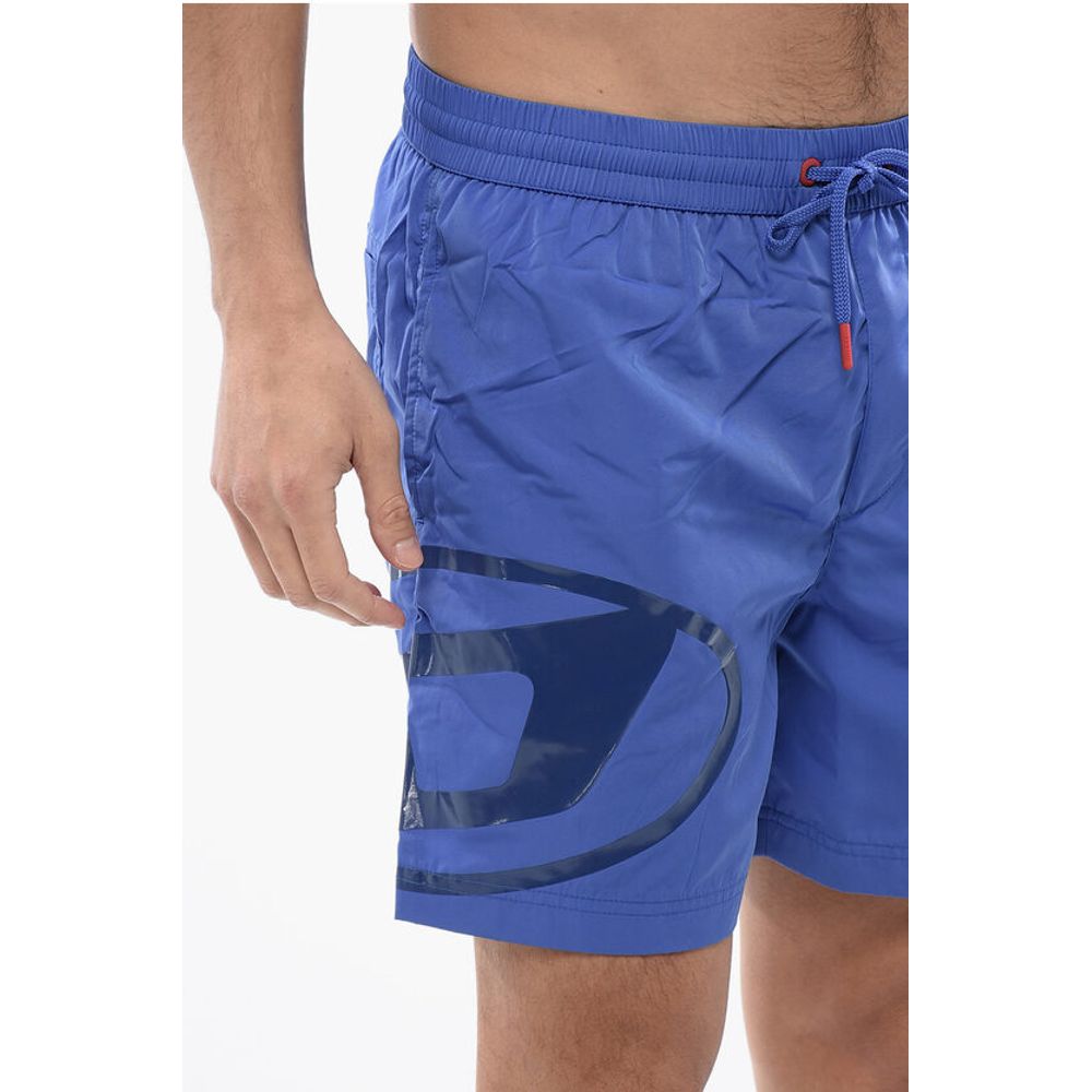 Solid Color BMBX-RIO-41 Swim Shorts with Shiny Oval D Logo